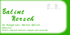 balint mersch business card